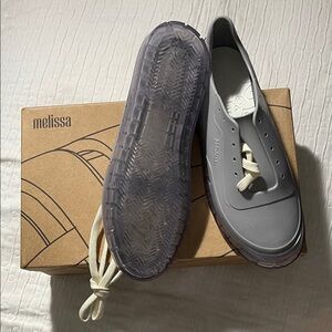 Melissa Gray Sneakers with Transparent Sole